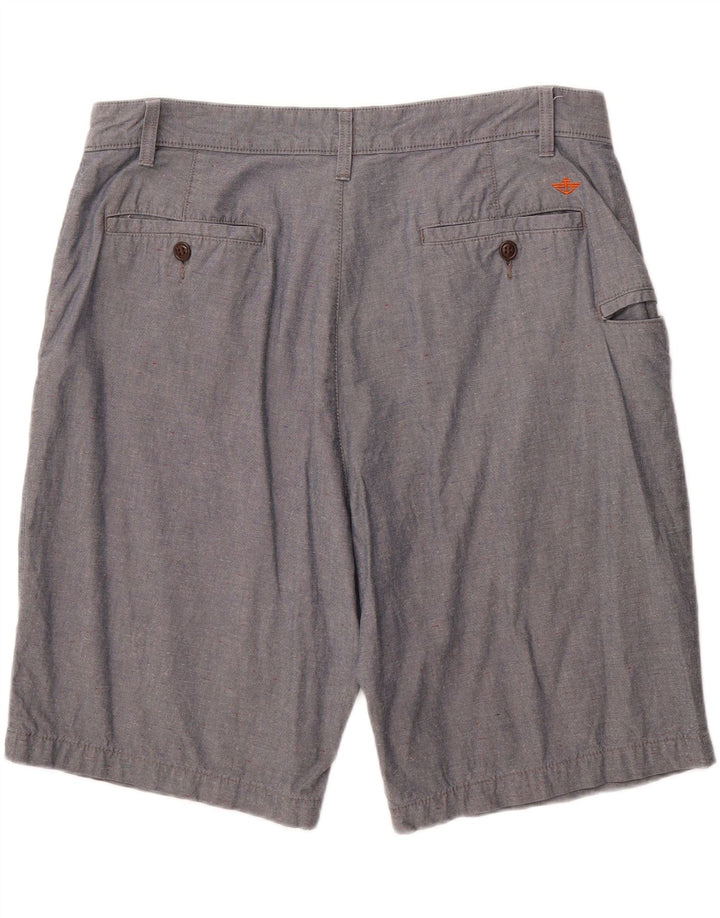 DOCKERS Mens Chino Shorts W36 Large Blue Cotton