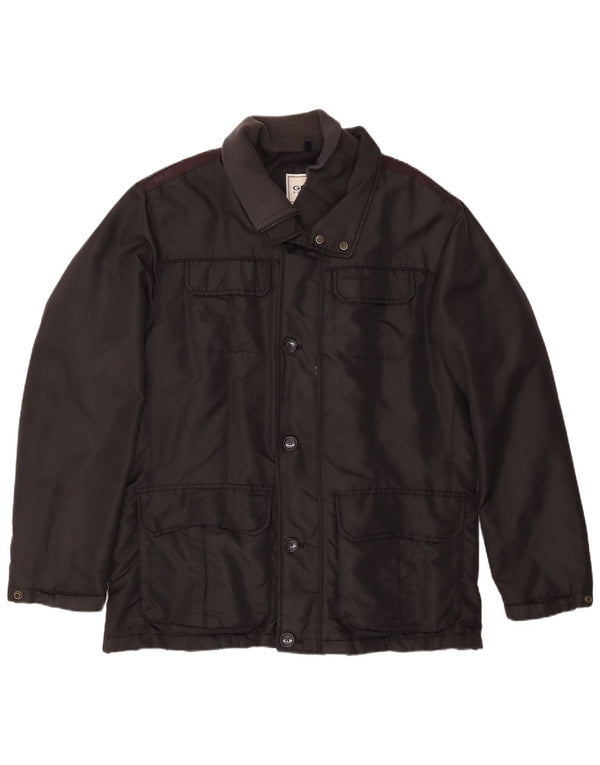 Geox Hombre Respira Chaqueta Acolchada UK 44 2XL Poliamida Negra