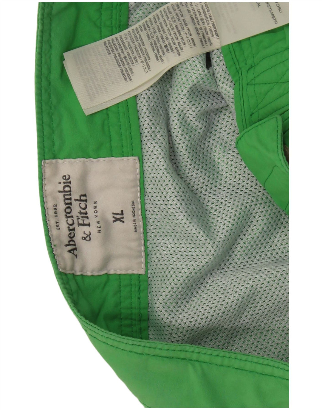 ABERCROMBIE & FITCH Bañador Hombre XL Nylon Verde