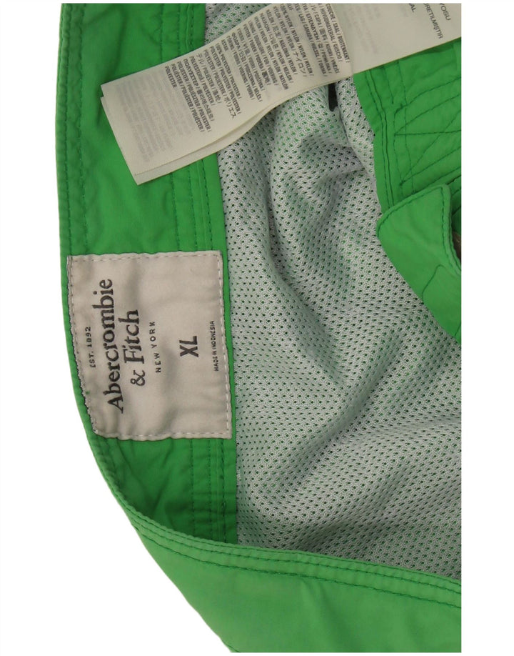 ABERCROMBIE & FITCH Bañador Hombre XL Nylon Verde