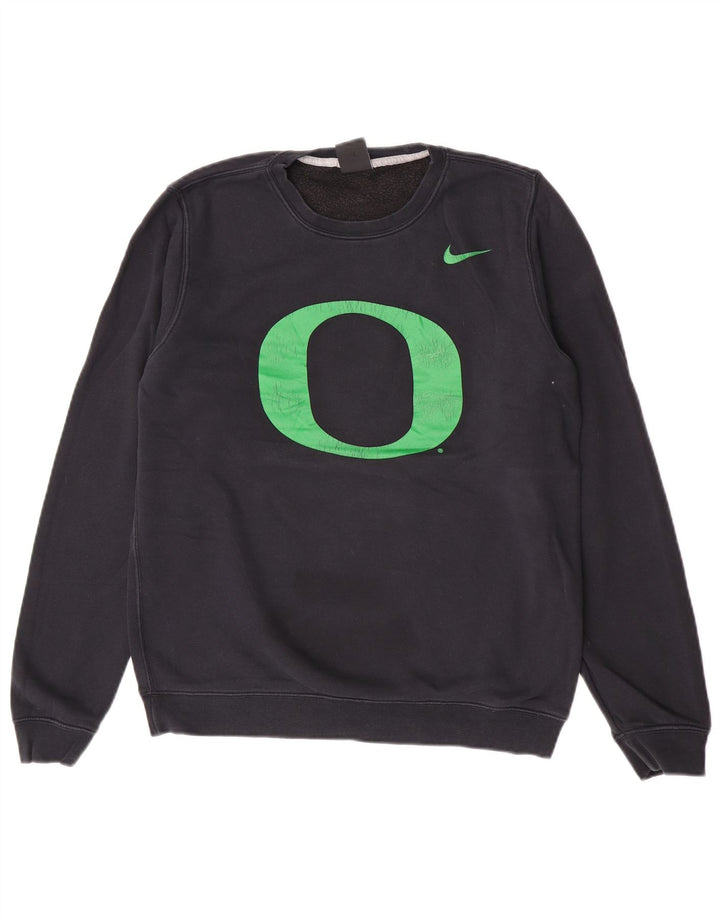 Nike - Sudadera con gráfico para hombre, talla pequeña, algodón negro