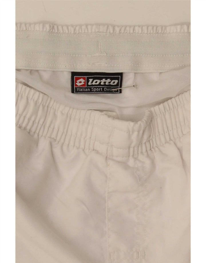 Lotto Hombre Shorts Deportivos Con Gráficos Medium White Colorblock