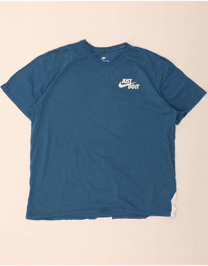 NIKE Camiseta gráfica de corte atlético para hombre, 2XL, azul