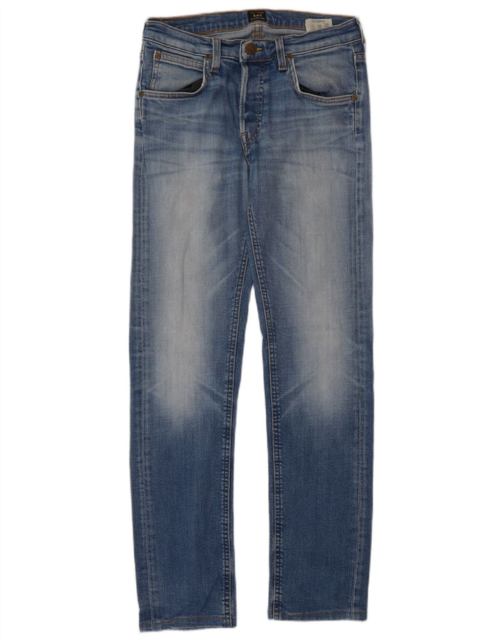 Vaqueros Lee Daren Straight para Mujer W28 L32 Algodón Azul