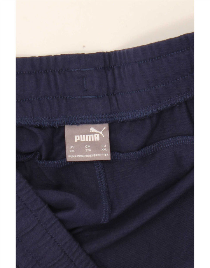 Puma Pantalones cortos deportivos para hombre 2XL Azul marino