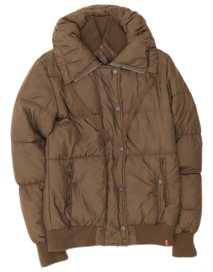 Levi's Chaqueta acolchada extragrande para mujer UK 6 XS Poliéster caqui