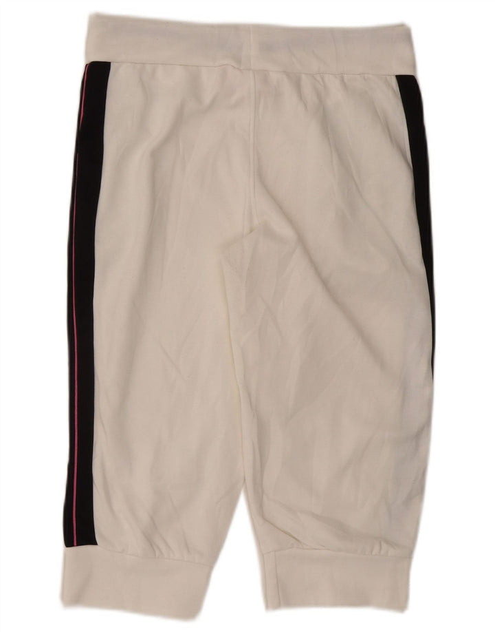 PUMA Pantalones cortos deportivos para mujer UK 12 Medium White Colourblock