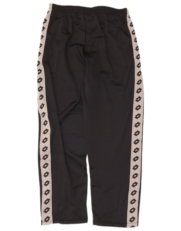Lotto Hombre Pantalones De Chándal Con Gráfico Grande Negro Colorblock