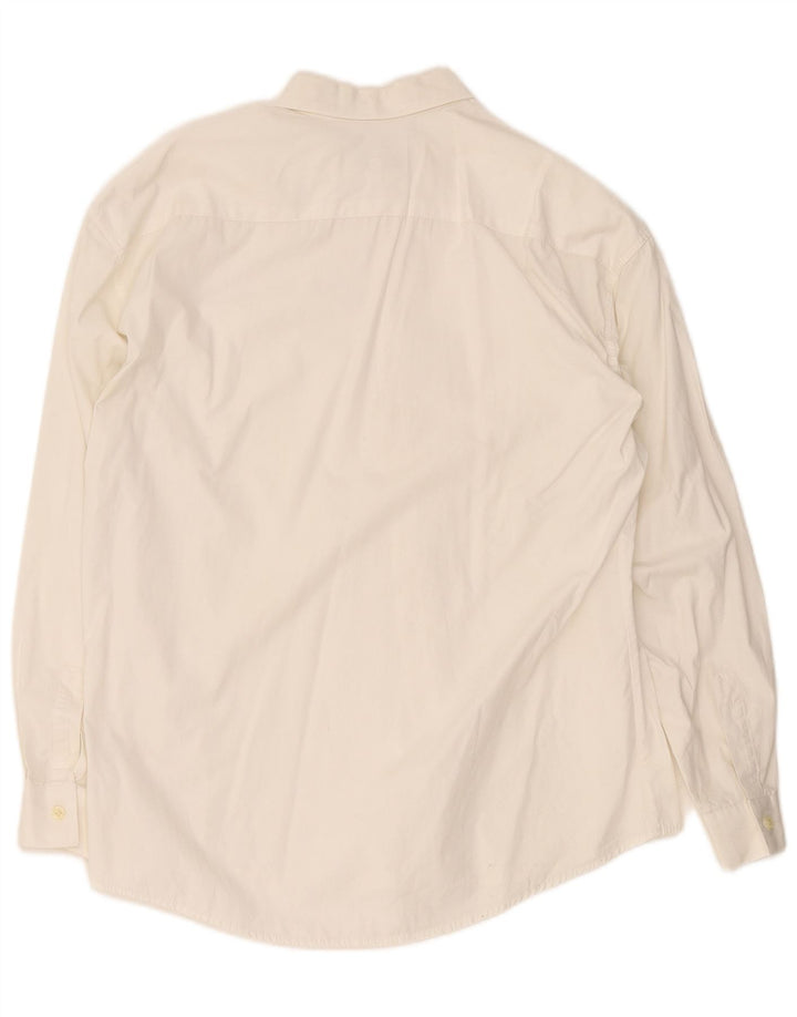 Camisa Tipo' S Hombre Mediana Algodón Blanco