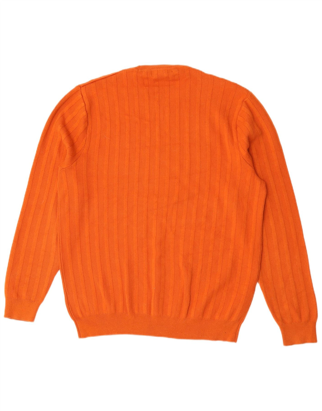 Marks & Spencer - Jersey de cuello redondo para hombre con autógrafo, talla grande, algodón naranja