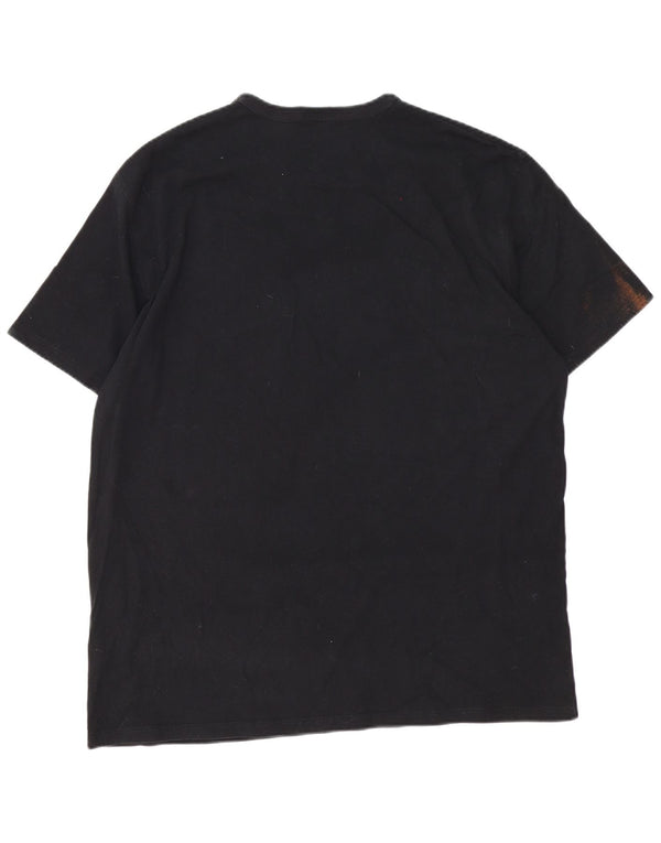 Champion Camiseta gráfica para hombre Top XL Algodón negro
