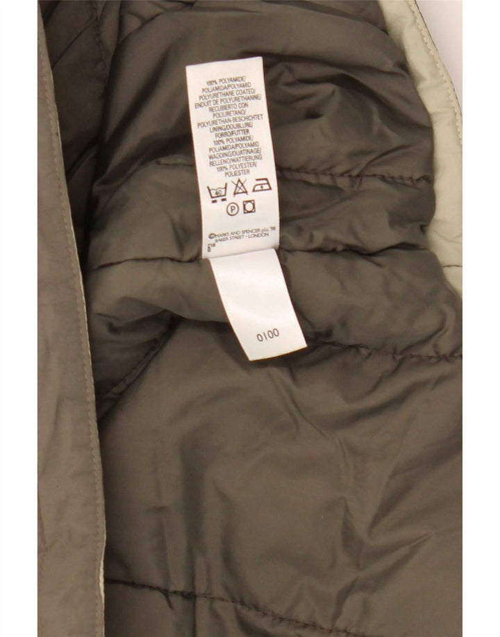 Marks & Spencer Chaleco acolchado para hombre UK 42 XL Poliamida caqui