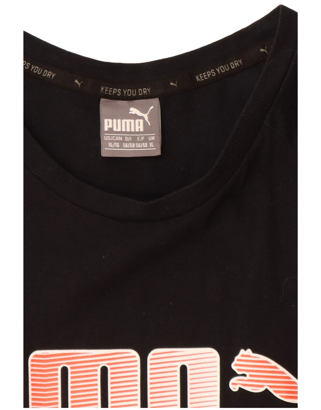 Puma Camiseta gráfica para hombre Top XL Negro