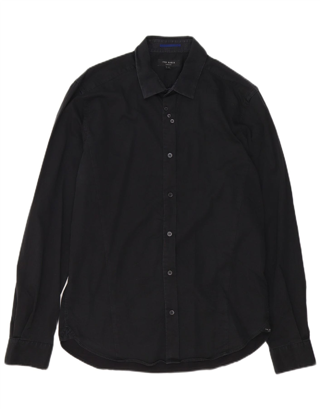Ted Baker Camisa para hombre Talla 4 Grande Algodón negro