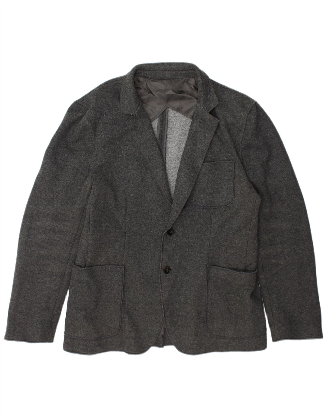 Zara Chaqueta Blazer De 2 Botones Para Hombre EU 56 XL Poliéster Gris