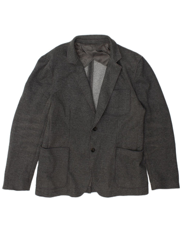 Zara Chaqueta Blazer De 2 Botones Para Hombre EU 56 XL Poliéster Gris
