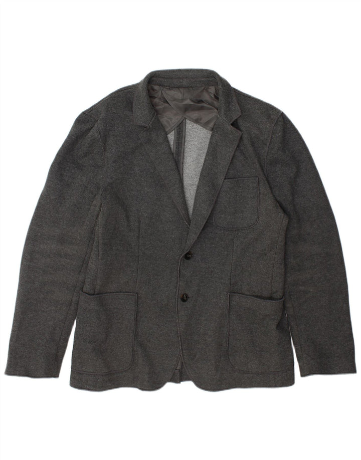 Zara Chaqueta Blazer De 2 Botones Para Hombre EU 56 XL Poliéster Gris