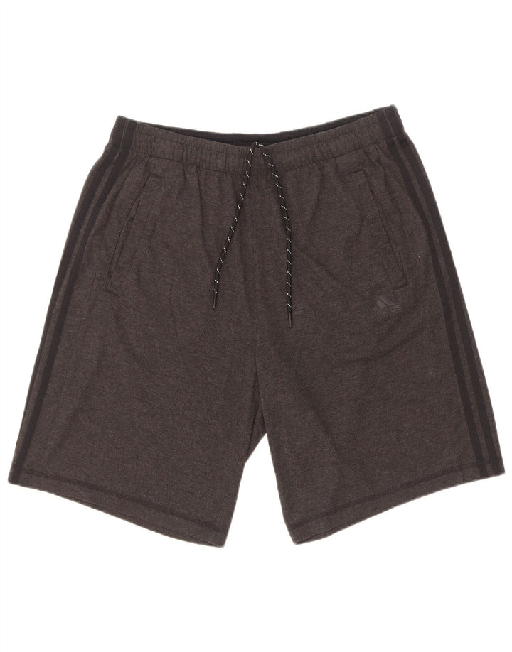 Adidas Mens Climalite Sport Shorts Grande Gris Algodón