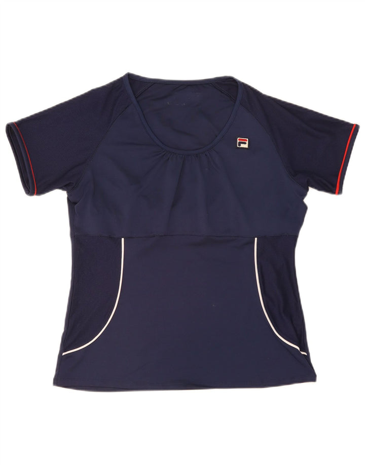 Fila Camiseta para Mujer Top UK 44 Medio Azul Marino Poliéster