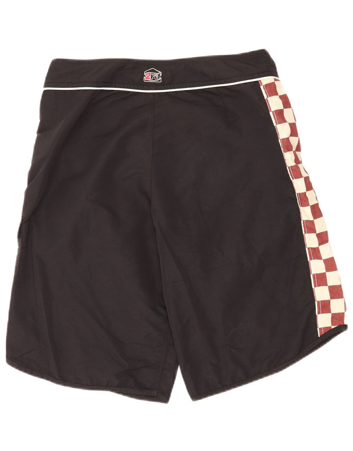 Reebok Pantalones cortos deportivos gráficos para hombre IT 48 Mediano Negro Geométrico