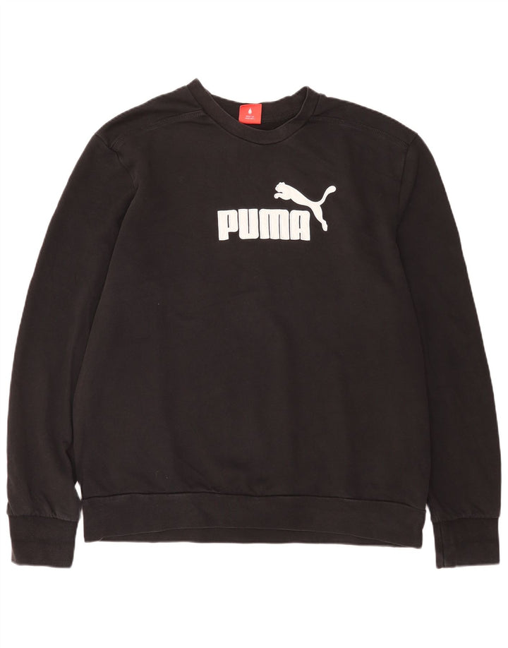 Puma Sudadera gráfica para hombre Jumper 2XL Algodón negro