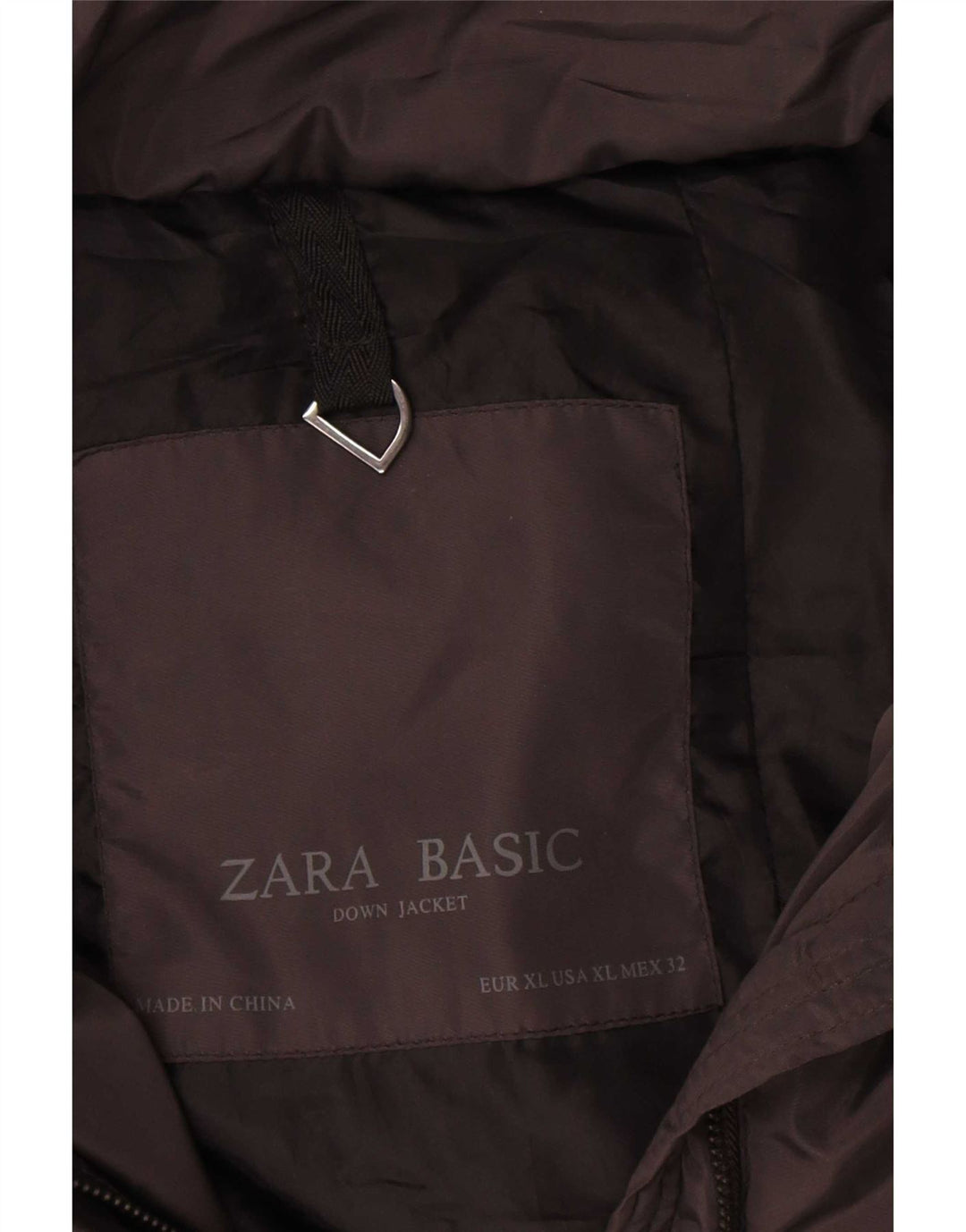 Zara Mujer Chaqueta Acolchada ES 40 XL Poliéster Negro