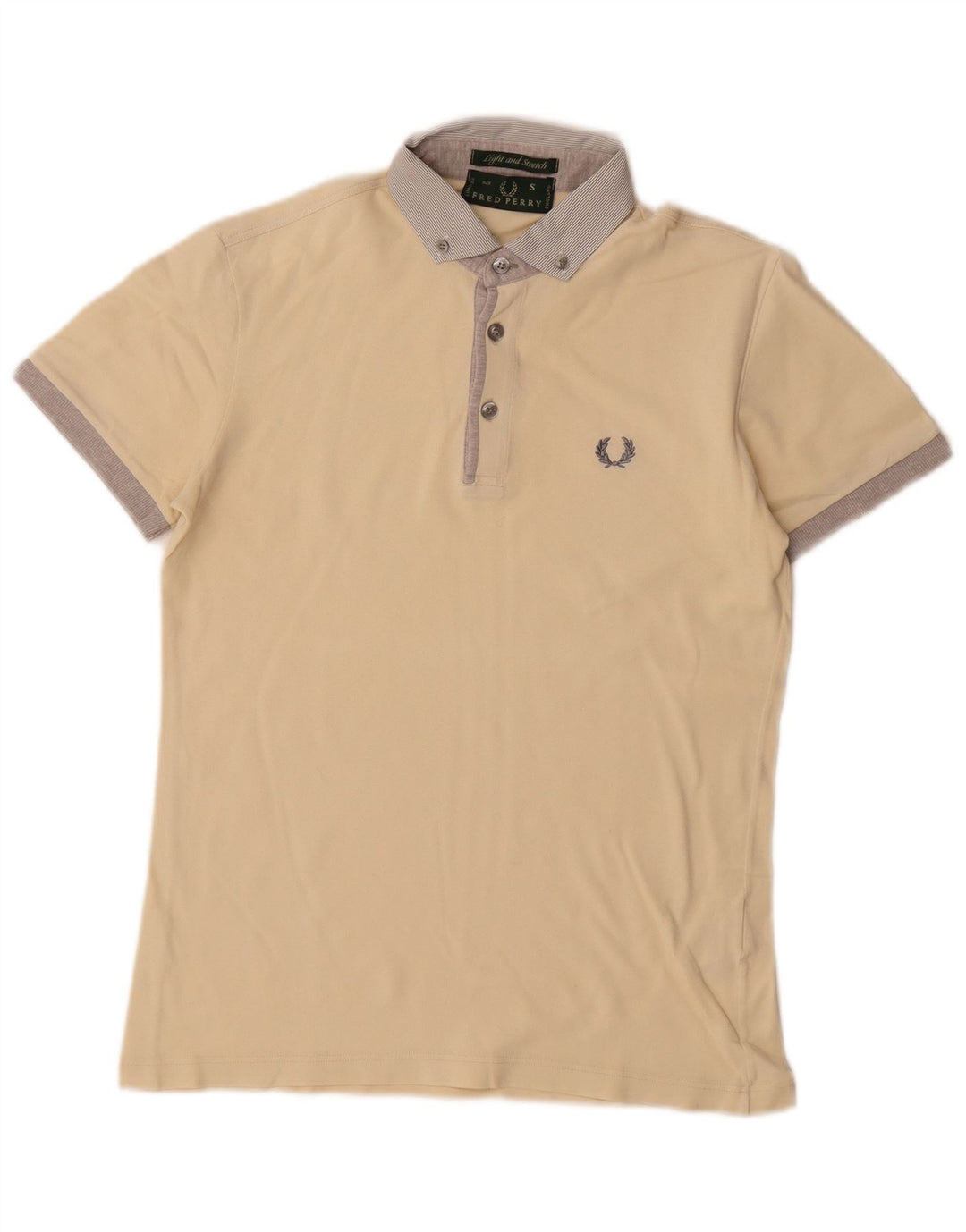 Fred Perry Polo Para Hombre Pequeño De Algodón Blanco Roto