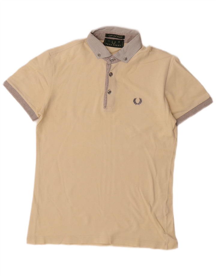 Fred Perry Polo Para Hombre Pequeño De Algodón Blanco Roto