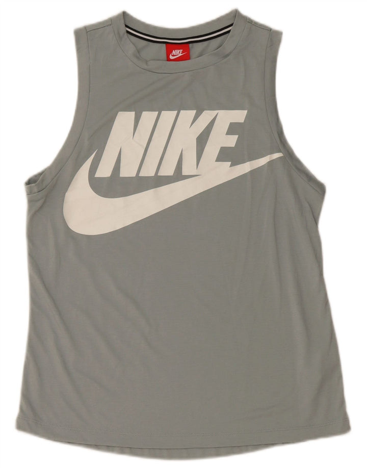 Nike Mens Graphic Vest Top Pequeño Gris Poliéster