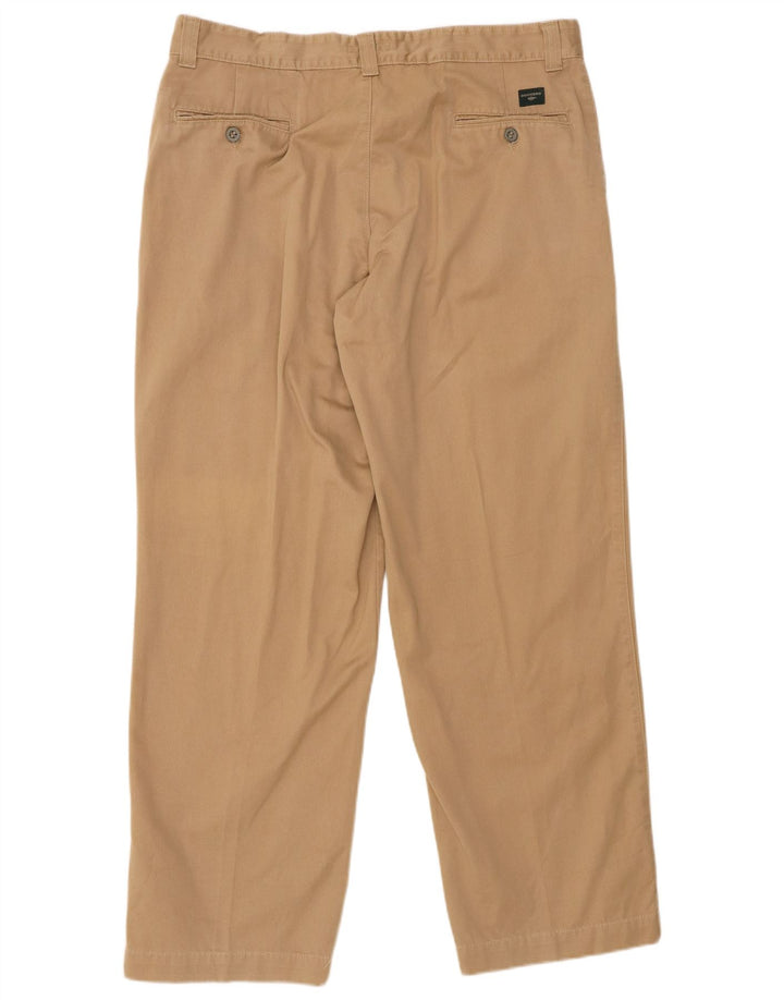 DOCKERS Pantalón chino recto color caqui para hombre W36 L32 Beige