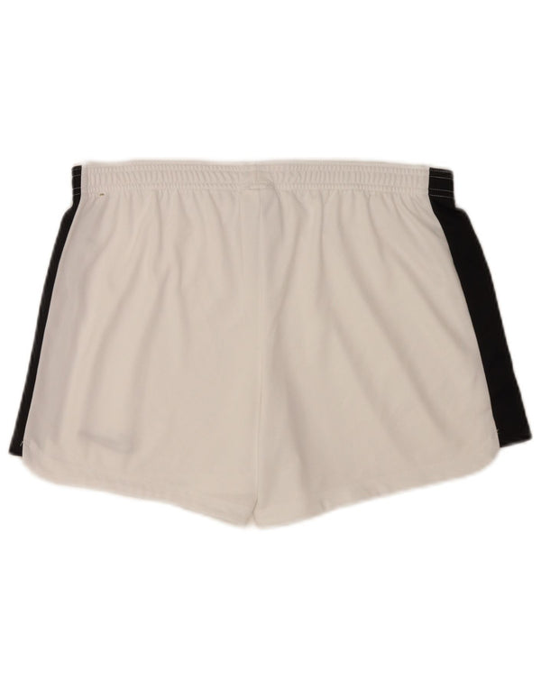 Pantalones cortos deportivos Nike Dri Fit para hombre Poliéster color block blanco mediano