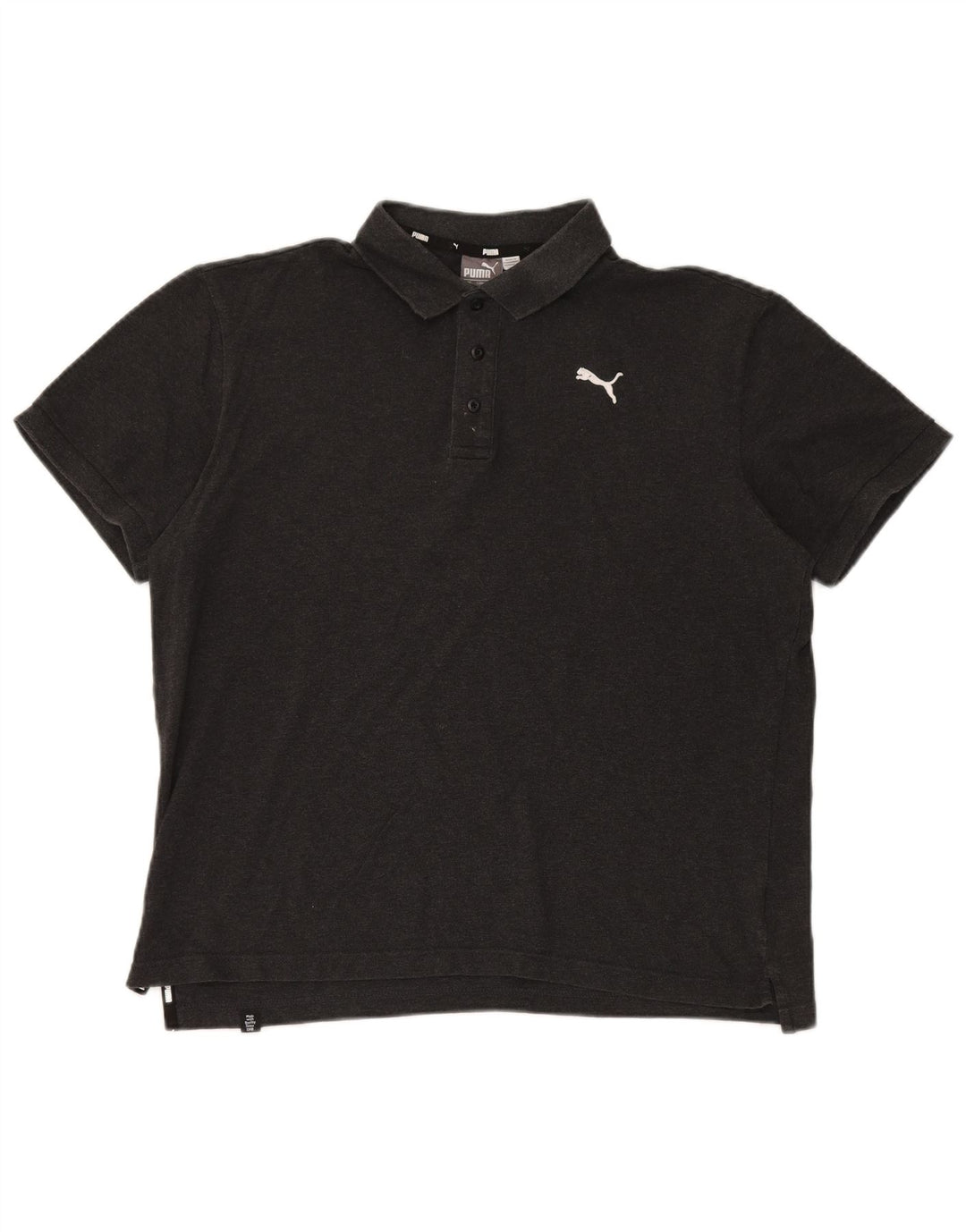 Puma Polo para hombre de algodón gris grande