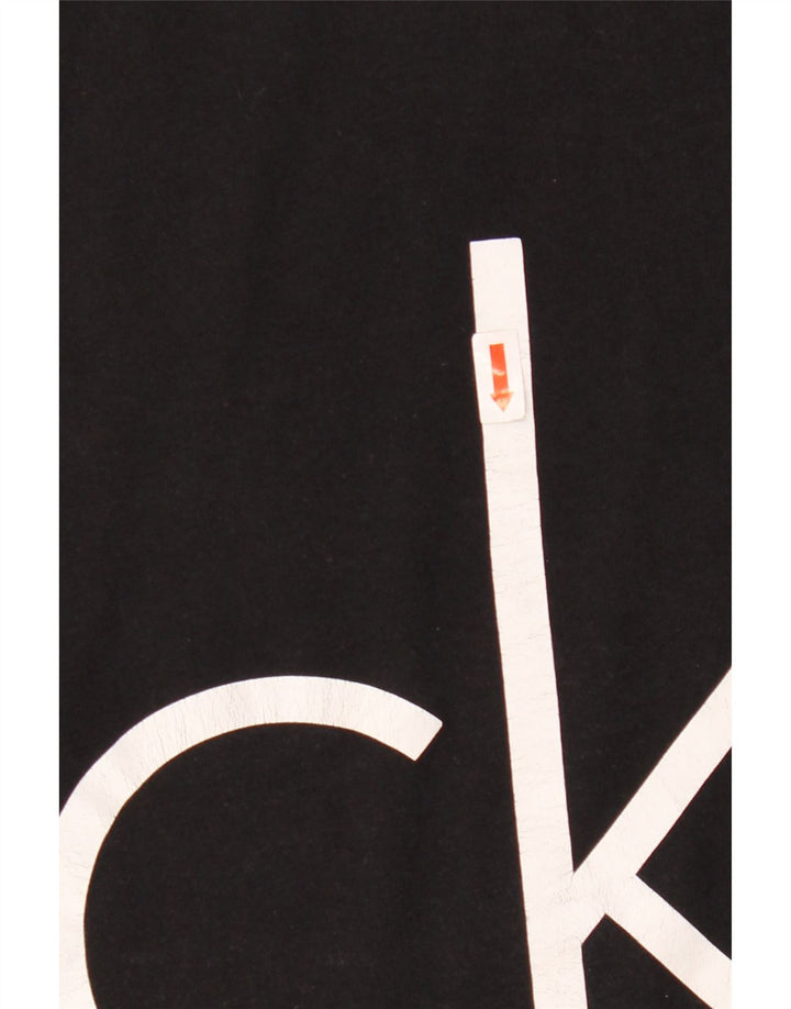 Calvin Klein - Camiseta gráfica para hombre, talla grande, color negro