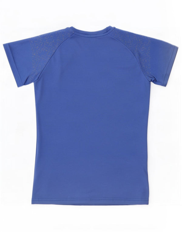 Asics Camiseta Mujer Top UK 10 Small Azul Geométrico Poliéster