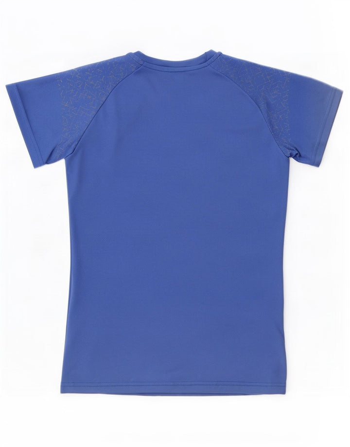 Asics Camiseta Mujer Top UK 10 Small Azul Geométrico Poliéster