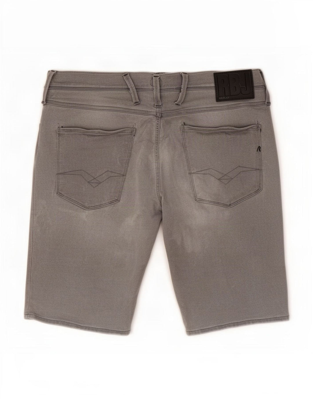 Replay Pantalones cortos vaqueros Anbass para hombre W32 Algodón gris medio