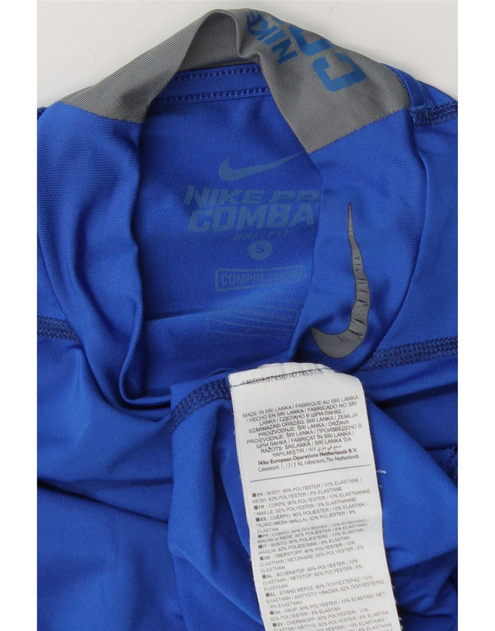 Nike Mens Dri Fit Top manga larga poliéster azul pequeño