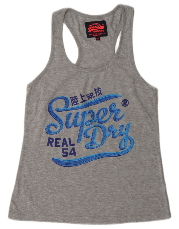 Superdry Hombre Graphic Vest Top XS Poliéster gris