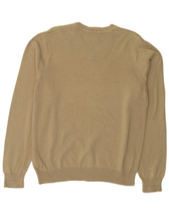 Marks & Spencer Jersey con Cuello en V Azul Harbor para Hombre Algodón Beige Medio