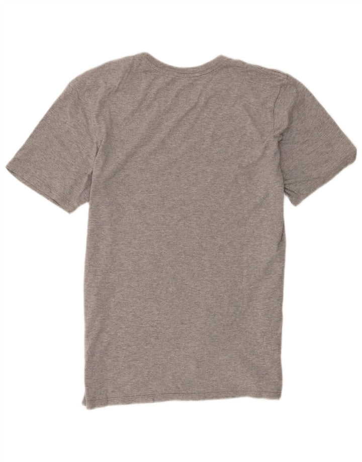 Nike Camiseta de corte atlético para hombre Top de algodón moteado gris medio