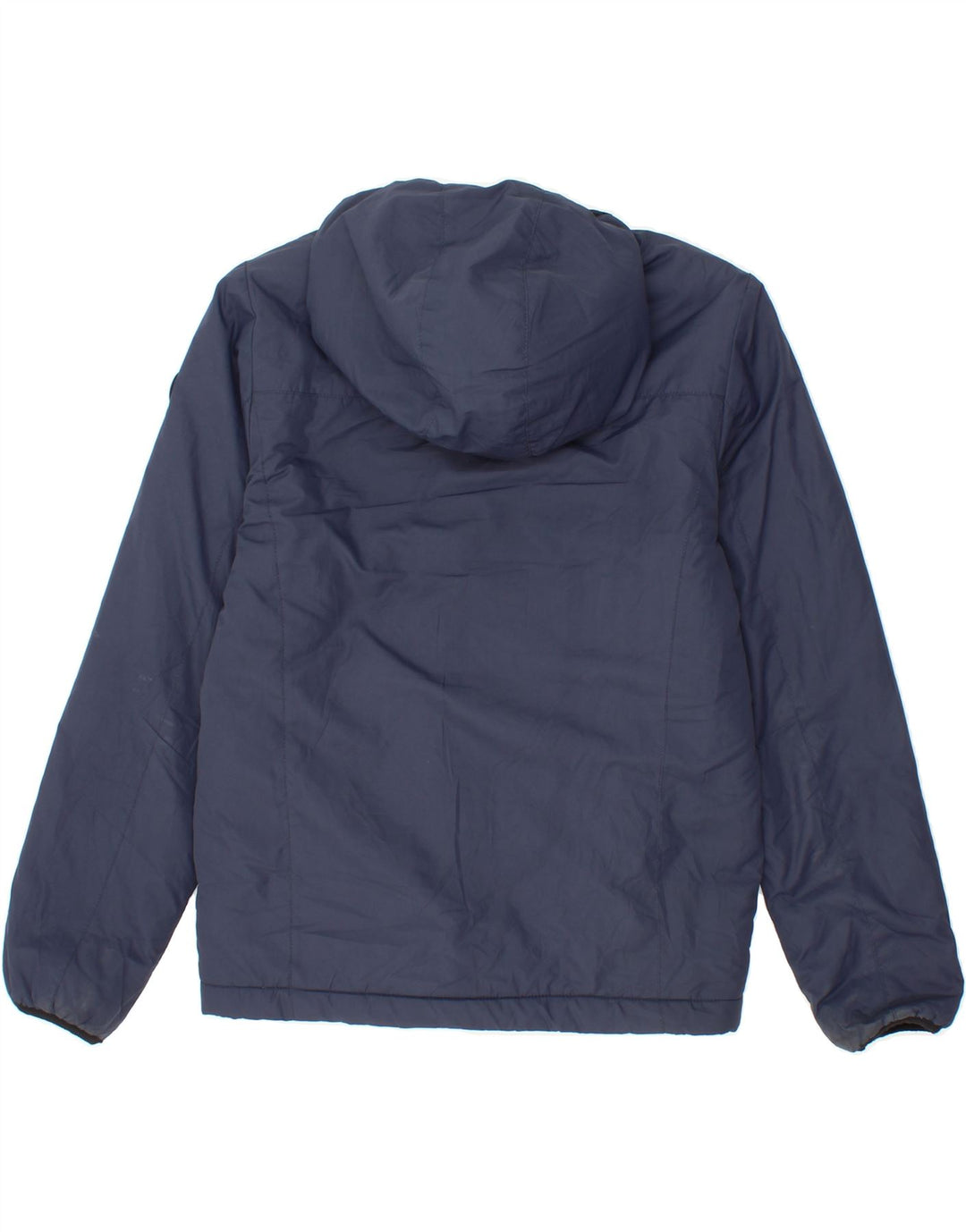 GAUDI Boys Hooded Padded Jacket 11-12 Years Navy Blue Polyester Vintage Gaudi and Second-Hand Gaudi from Messina Hembry 
