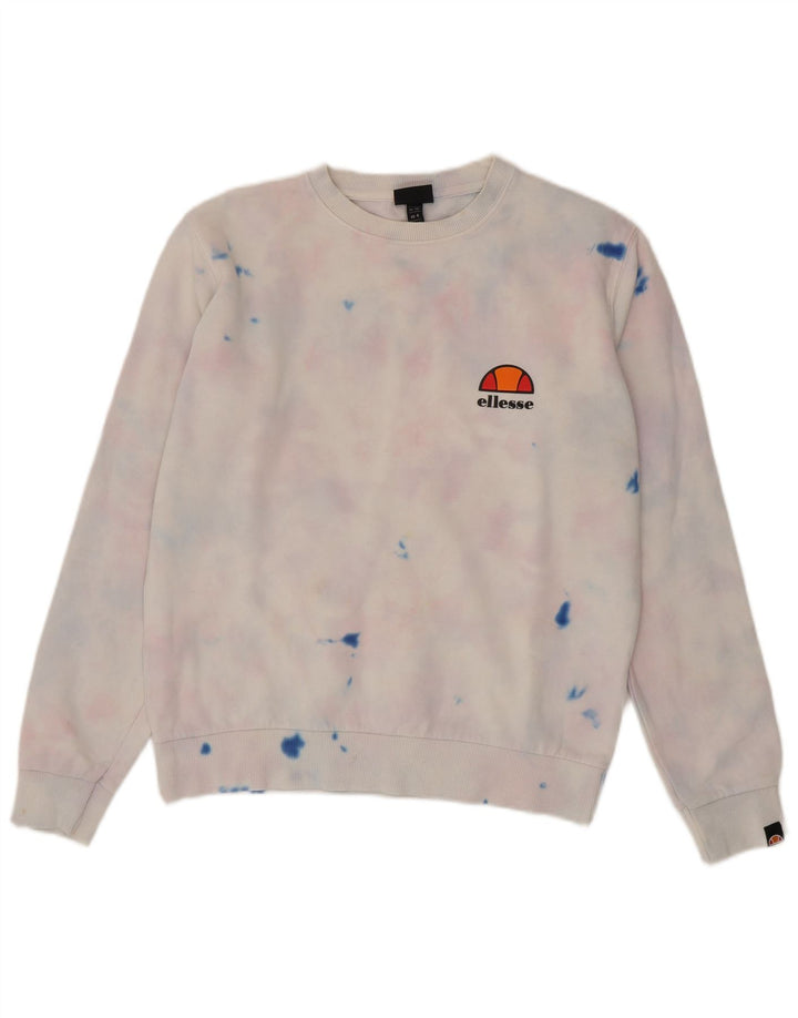 Ellesse Sudadera extragrande para mujer UK 8 Small Multicolor Tie Dye