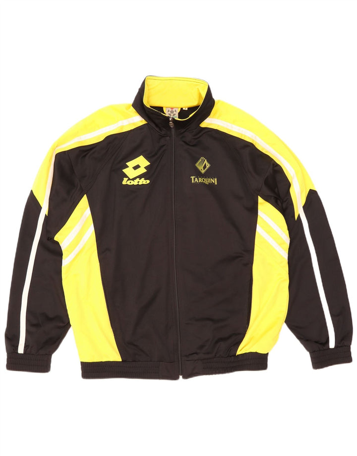 Lotto Hombre Chándal Top Chaqueta Grande Negro Colorblock Poliéster