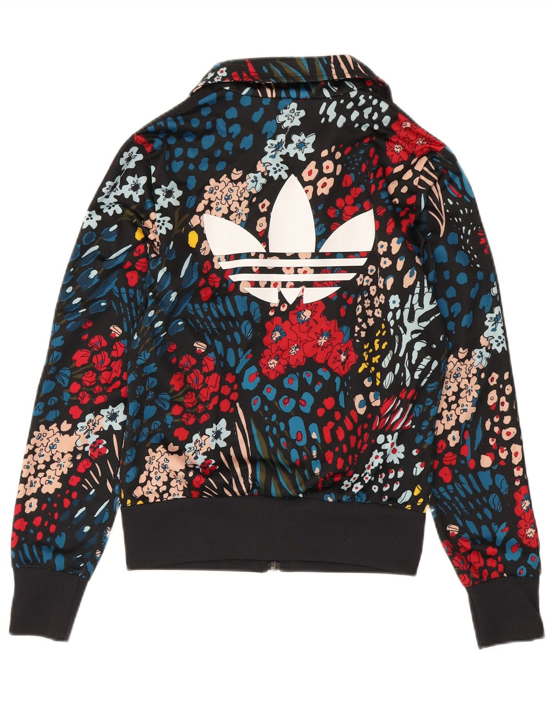 Adidas Mujer 3D Arc Chándal Top Chaqueta UK 8 Small Multicolor Floral