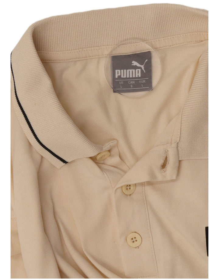Puma - Polo para hombre, talla grande, color beige