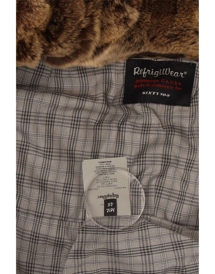 Refrigiwear Abrigo acolchado con capucha para mujer IT 46 Poliéster marrón grande