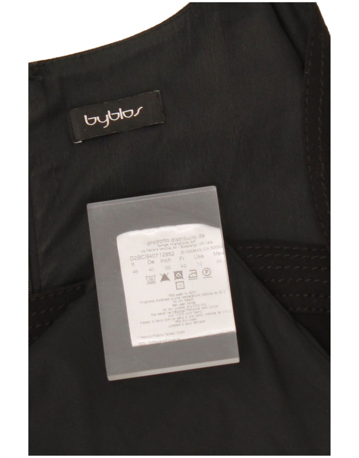 BYBLOS Vestido tubo para mujer IT 46 Grande Poliéster negro