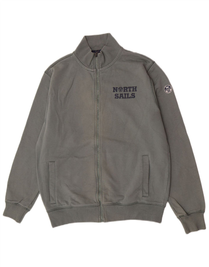 North Sails Chaqueta De Chándal Con Gráfico Para Hombre De Algodón Verde Medio