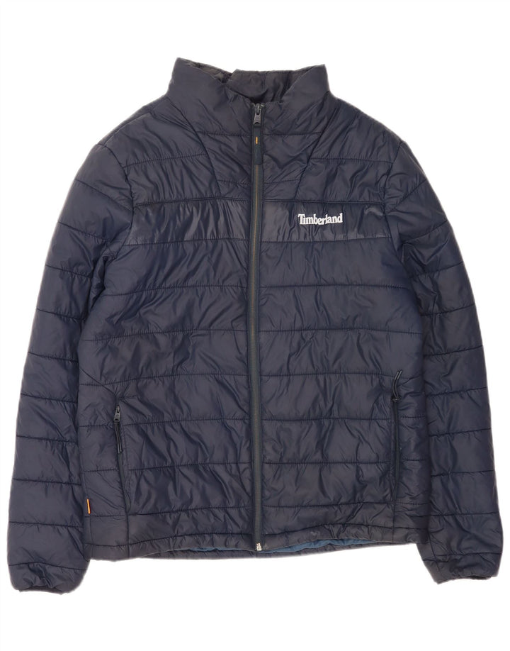 Timberland Chaqueta Acolchada Para Hombre UK 38 Medium Azul Marino Nylon