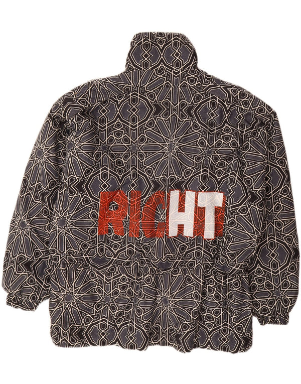 CAPITÁN. COOK Chaqueta Anorak estampada para hombre UK 42 XL Gris Geométrico